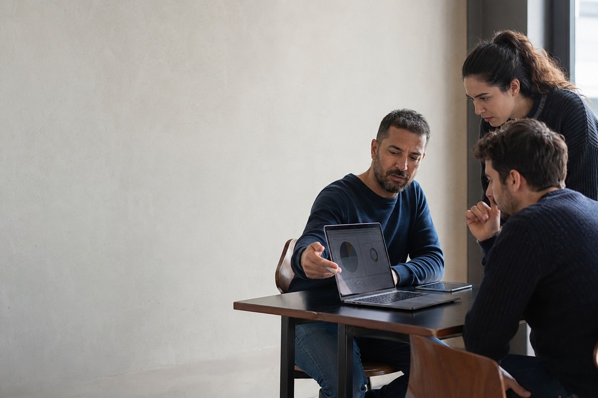 Breve sessione di formazione del team all'uso del nuovo CRM